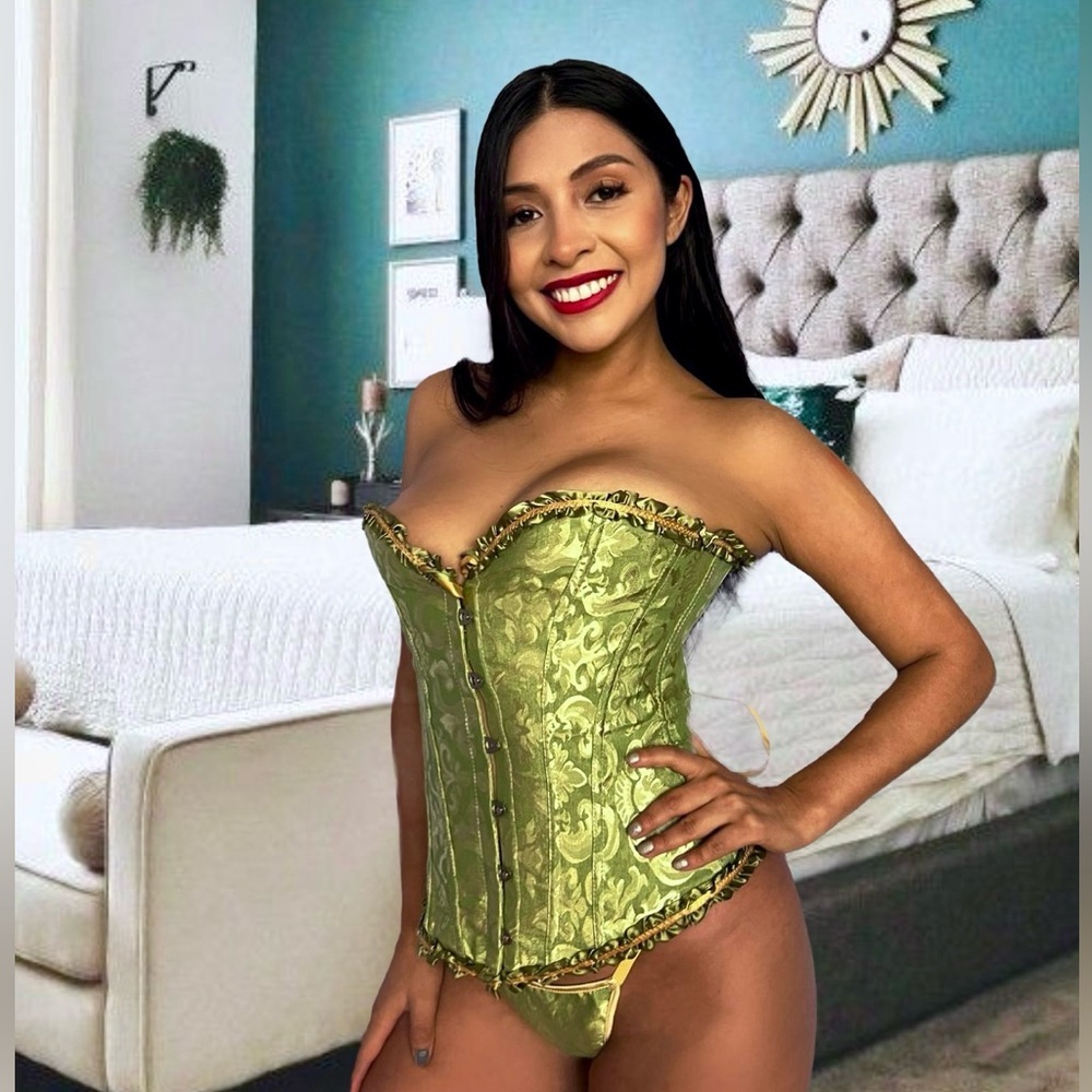 Beautiful Jade Green Corset